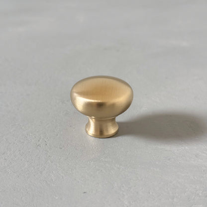 Solid Brass Mushroom Round Knobs - HERIOT