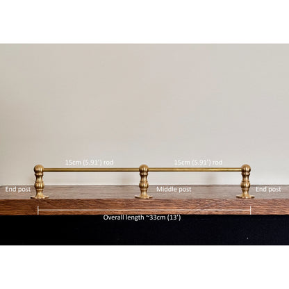 Brass Gallery Shelf Rail Unlacquered