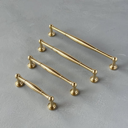Solid Brass Bar Handles - CHESTER