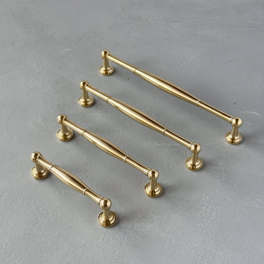 Solid Brass Bar Handles - CHESTER