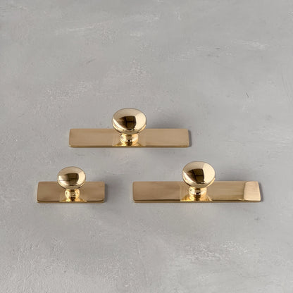 Solid Brass Knobs with Backplate