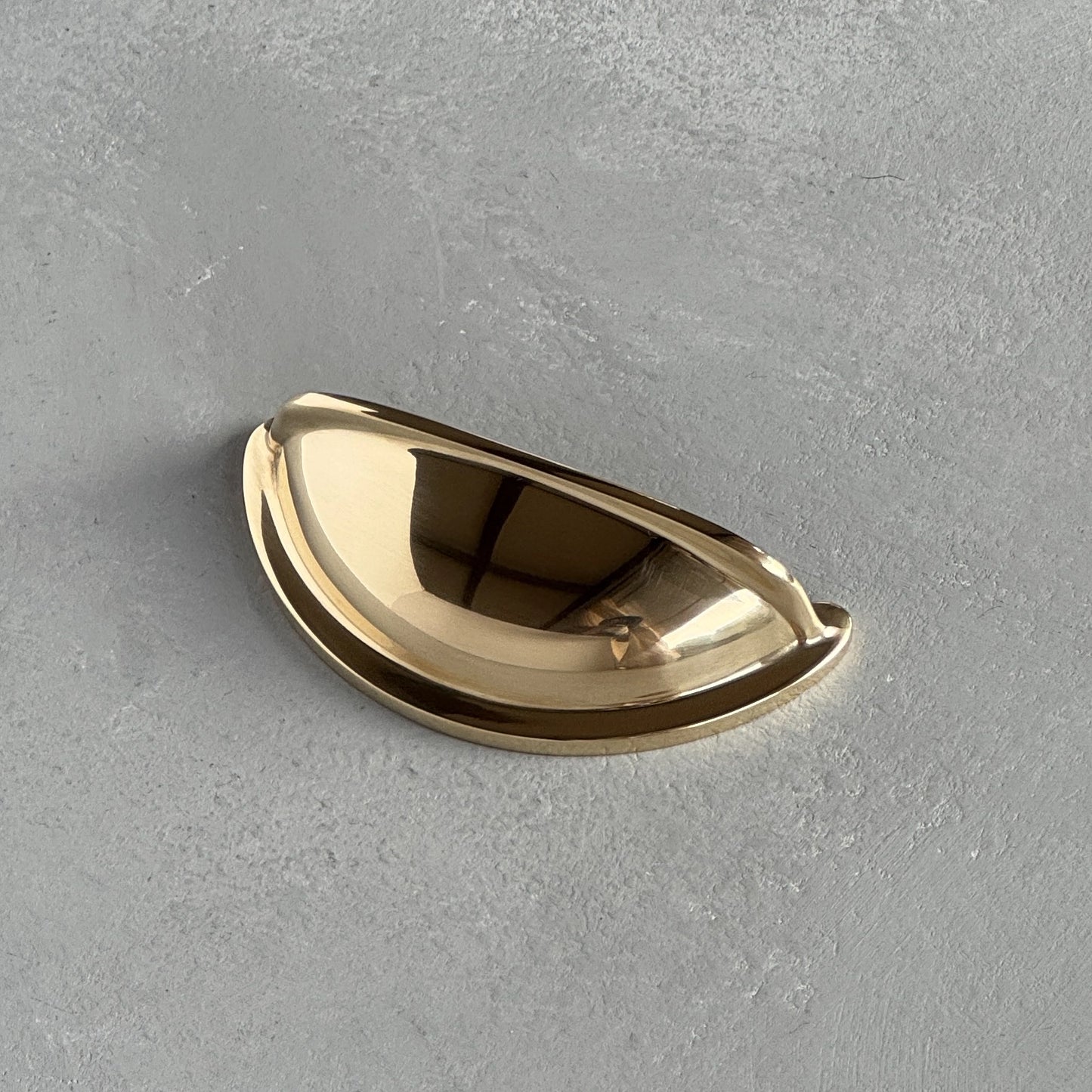 Solid Brass Cup Pull Handle - HAXBY