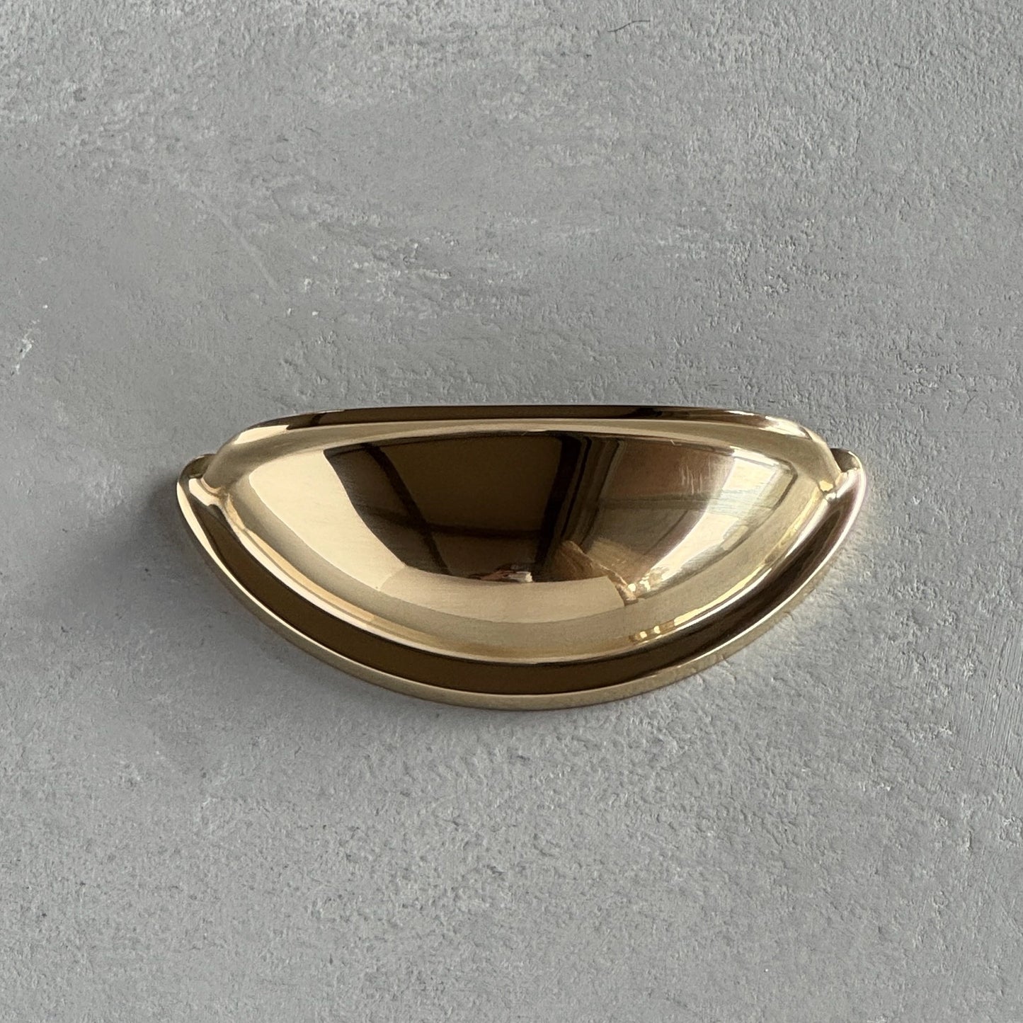 Solid Brass Cup Pull Handle - HAXBY