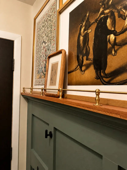 Brushed Brass Gallery Rail