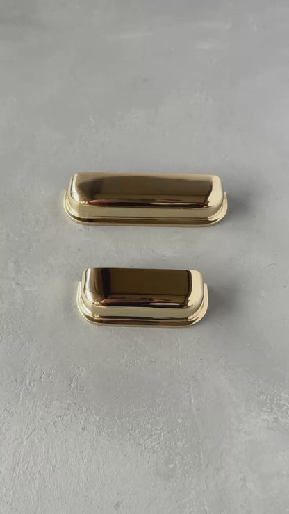 Solid Brass Cup Pull Handle - HETTON