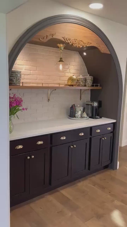 Brushed Brass Gallery Rail