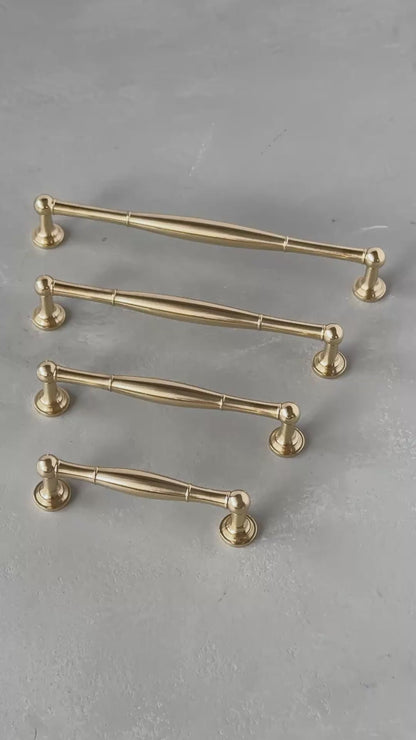Solid Brass Bar Handles - CHESTER
